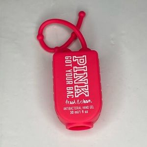 PINK Victoria's Secret Silicone Hand Bag Sanitizer Holder Charm Sleeve Cover
